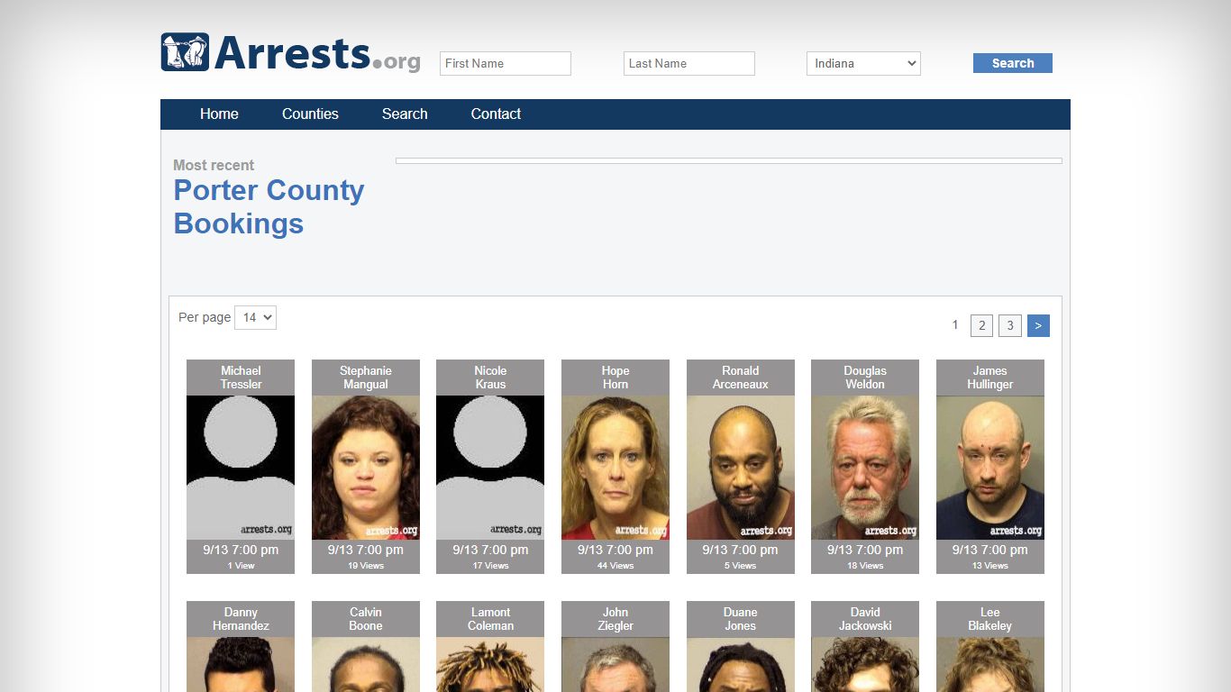 Porter County Arrests and Inmate Search